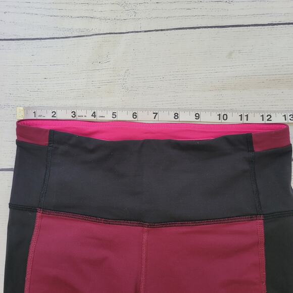 Lululemon athletica Size 6	All You Need Tight Black Jewelled Magenta Leggings - Picture 4 of 11
